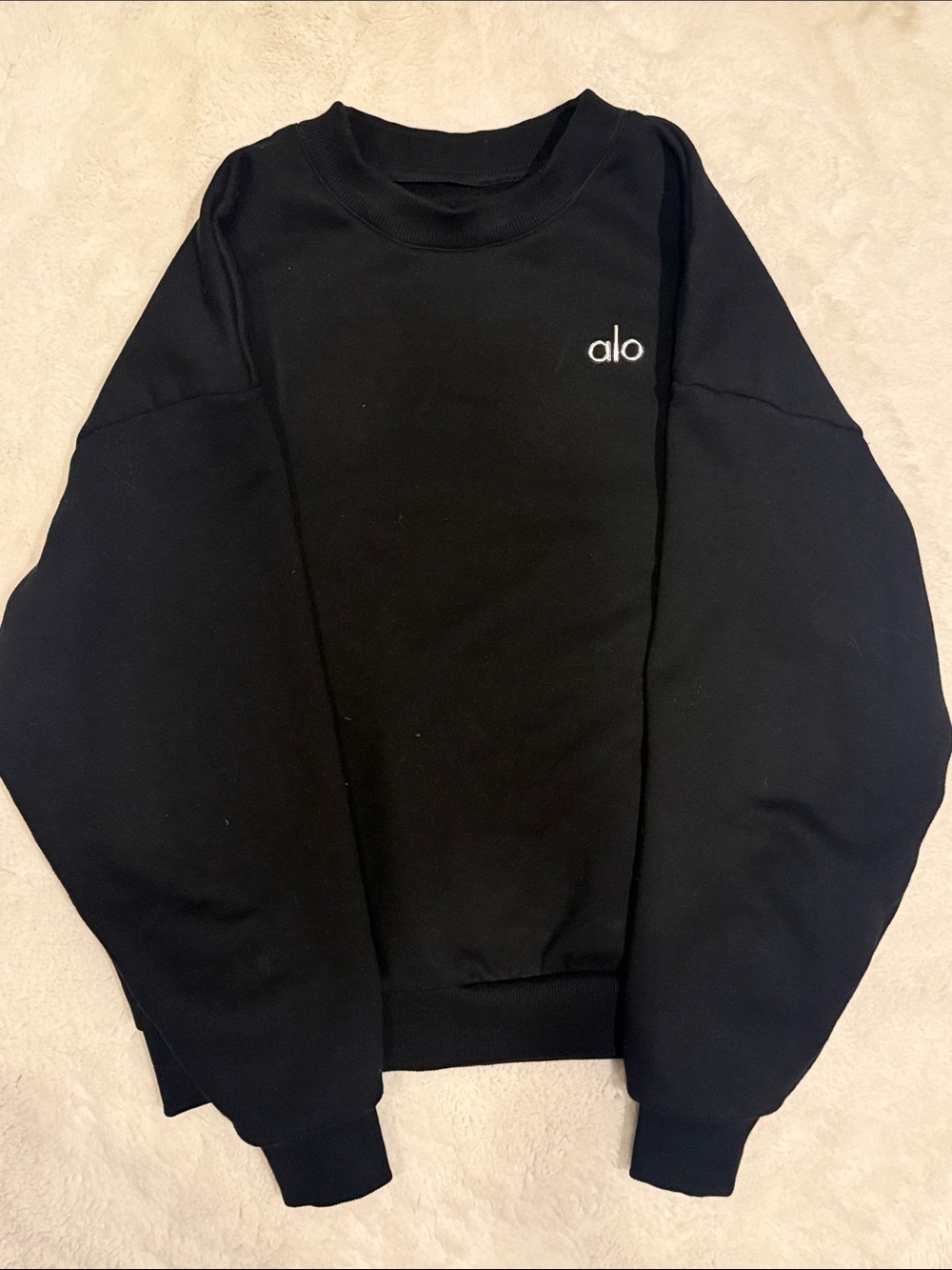 ALO Yoga Black Crewneck